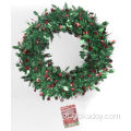 Garland de Natal 13 "DIA Green/Red Foil